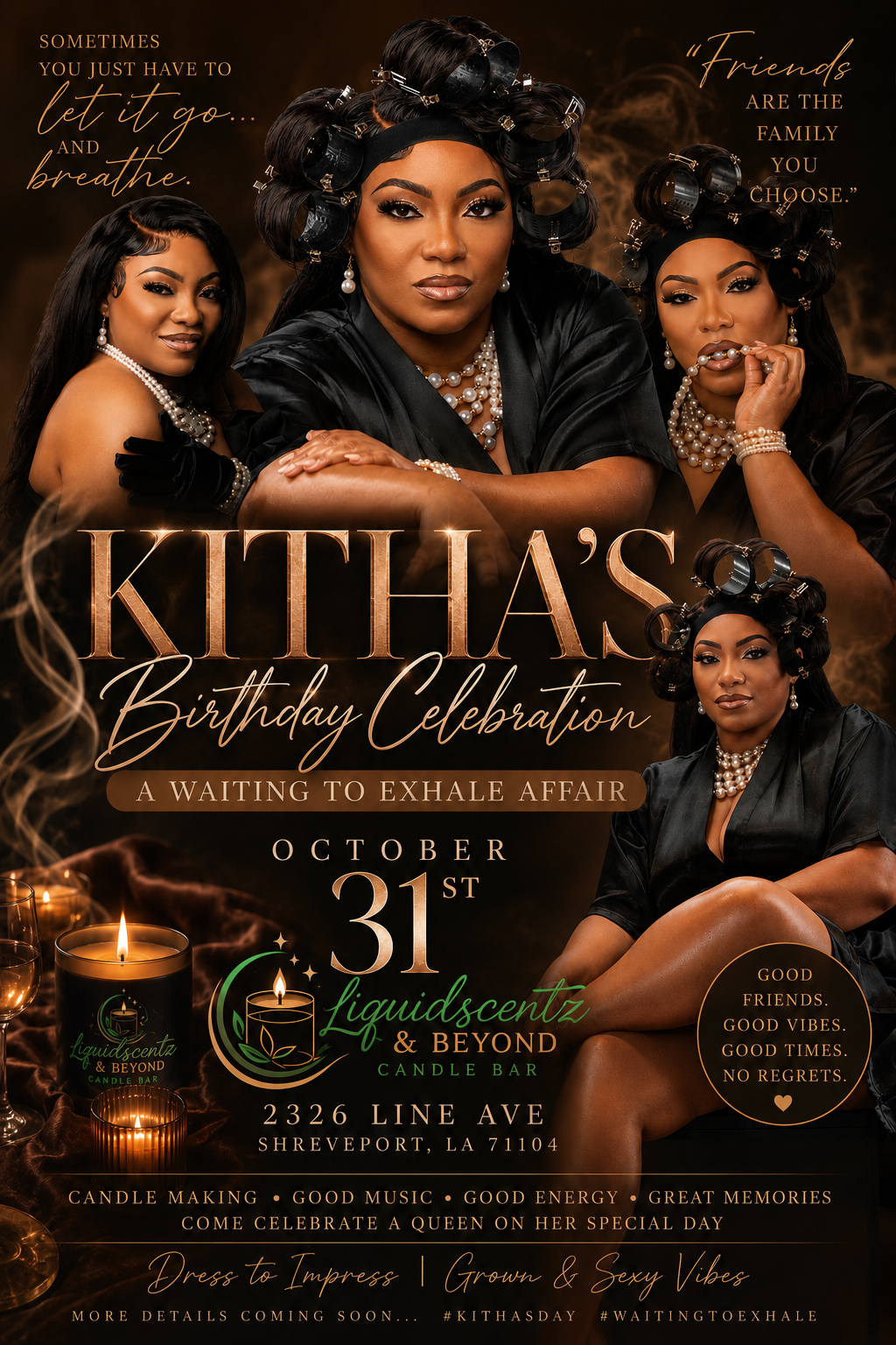 KITHA’S WAITING TO EXHALE CANDLE MAKING AFFAIR OCT 31st 6pm