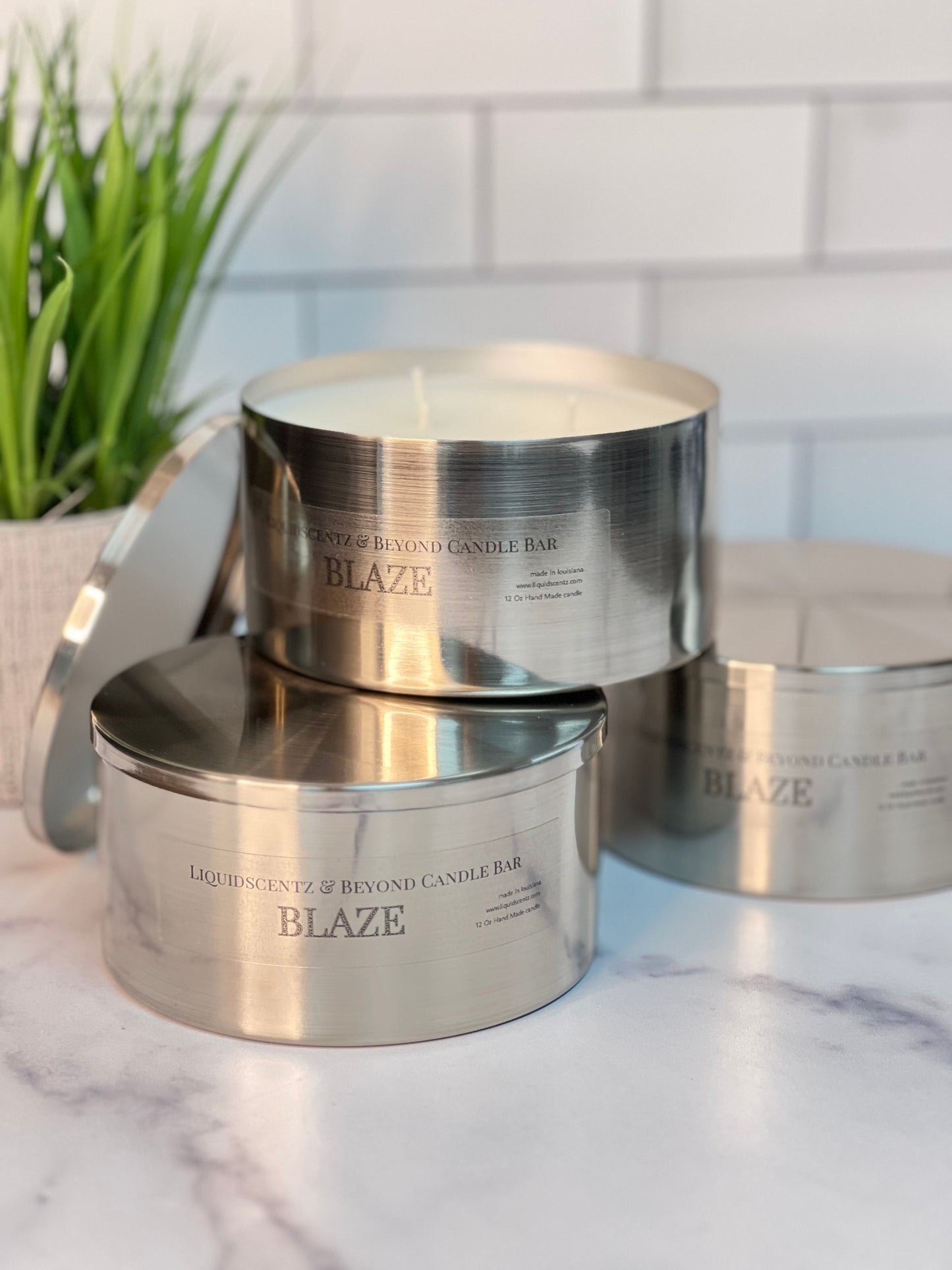 17 OZ CROME CANDLE