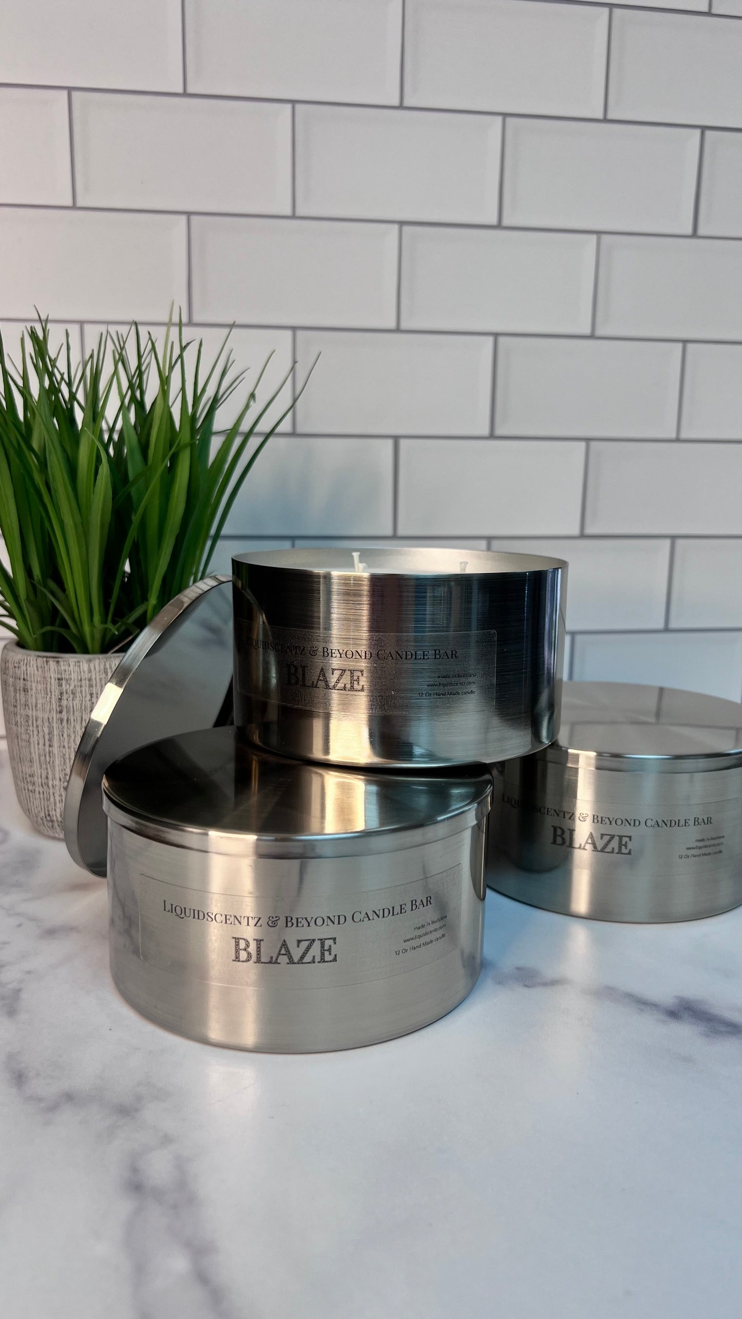 17 OZ CROME CANDLE